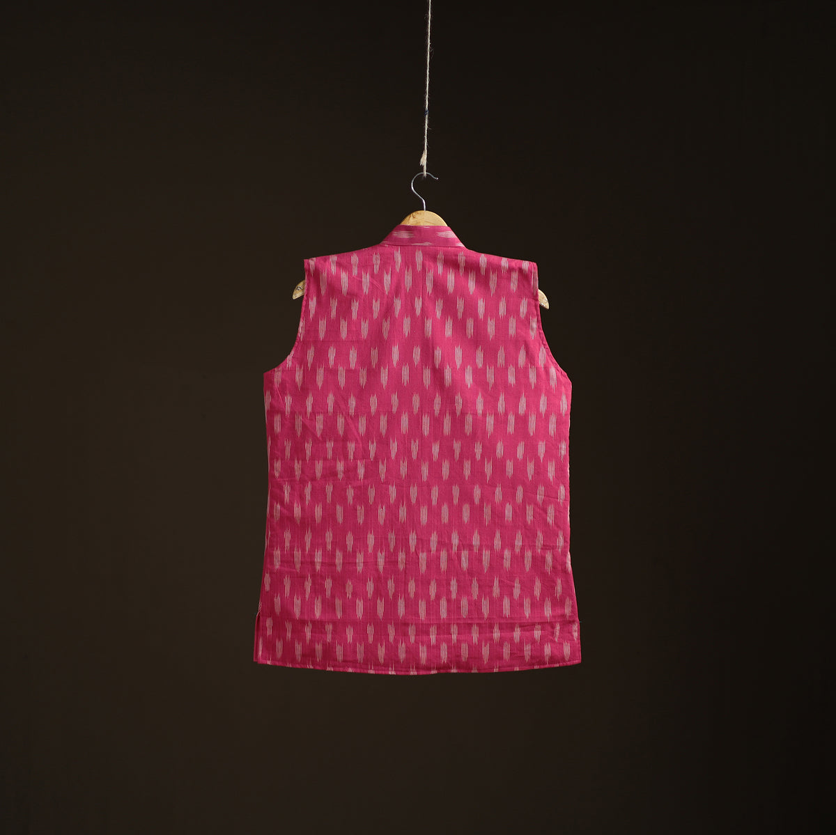 Pochampally Ikat Cotton Men Nehru Jacket 05
