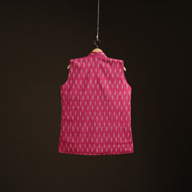 Pochampally Ikat Cotton Men Nehru Jacket 05
