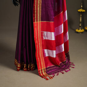 Mercerised Cotton Silk Plain Saree with Blouse Piece 40