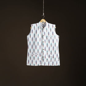 Pochampally Ikat Cotton Men Nehru Jacket 13