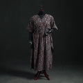 Ajrakh Hand Block Print Natural Dyed Cotton Kaftan (Long) 85