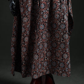 Ajrakh Hand Block Print Natural Dyed Cotton Kaftan (Long) 85