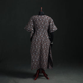 Ajrakh Hand Block Print Natural Dyed Cotton Kaftan (Long) 85
