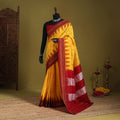 Yellow - mercerized cotton thread buti ilkal saree