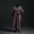 Ajrakh Hand Block Print Natural Dyed Cotton Kaftan (Long) 86