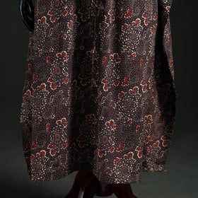 Ajrakh Hand Block Print Natural Dyed Cotton Kaftan (Long) 86