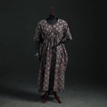 Ajrakh Hand Block Print Natural Dyed Cotton Kaftan (Long) 87