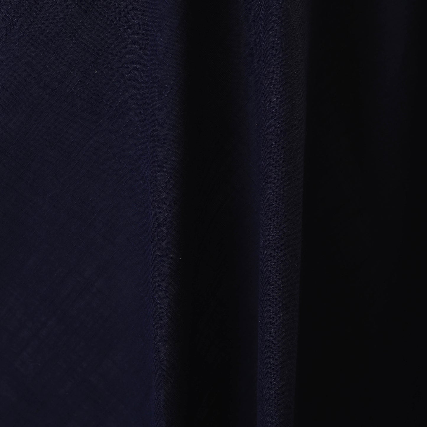 Blue - slub cotton plain fabric 08 - handcrafted