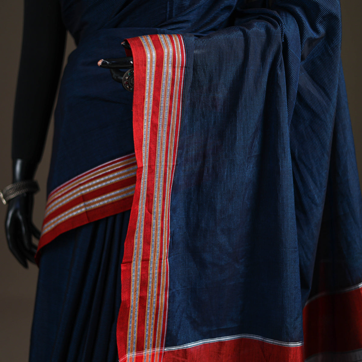 Mercerised Cotton Silk Plain Saree with Blouse Piece 43