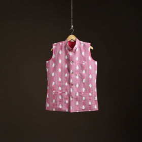 Pochampally Ikat Cotton Men Nehru Jacket 07