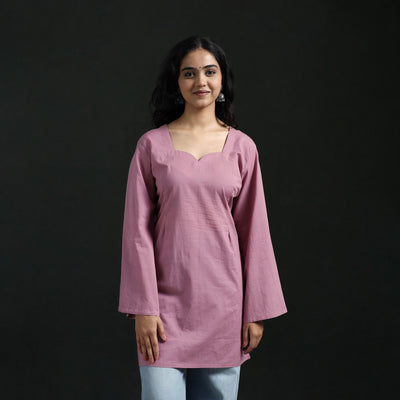 Plain Cotton Short Kurta for Women 21