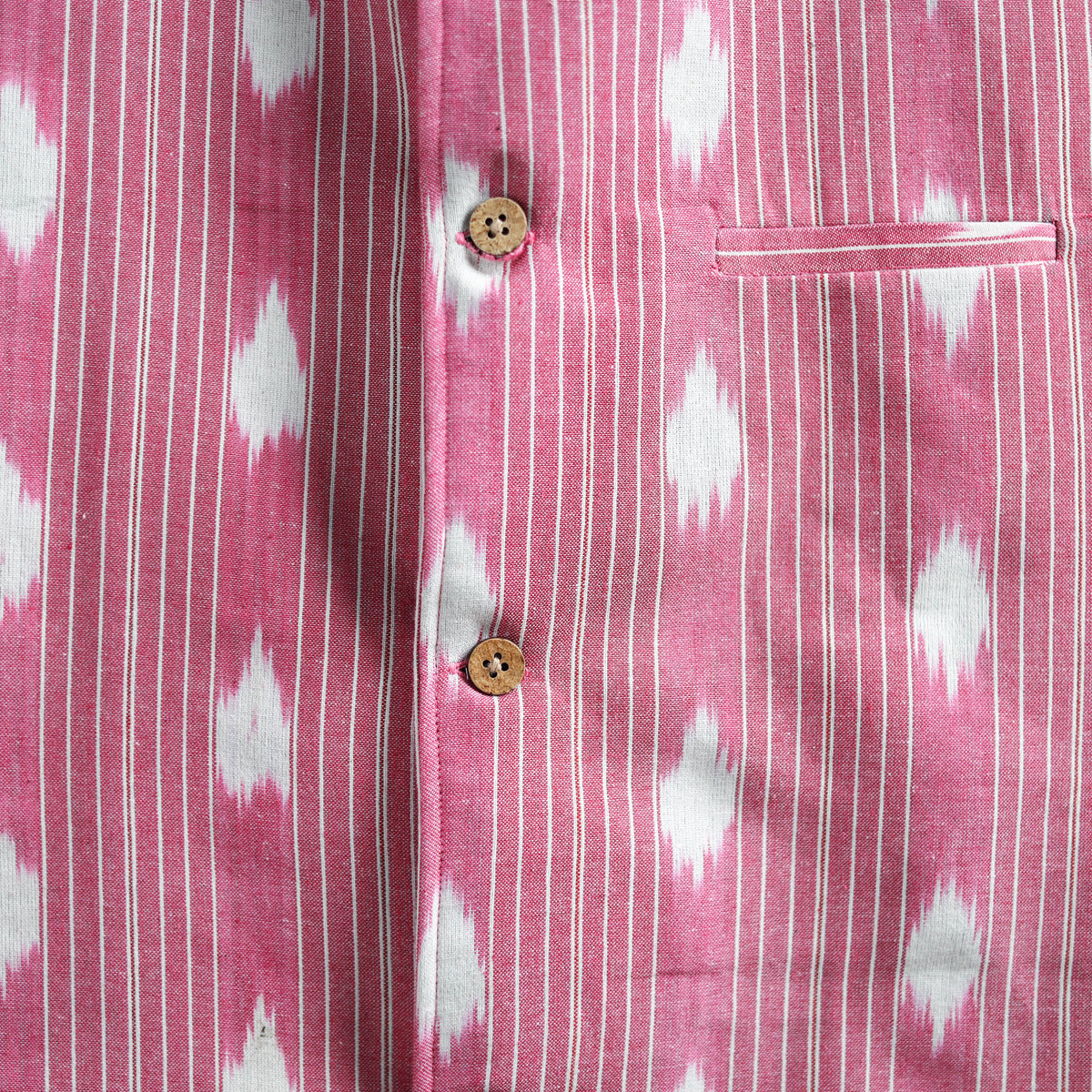 Pochampally Ikat Cotton Men Nehru Jacket 07