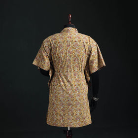 Kalamkari Hand Block Print Natural Dyed Cotton Kaftan (Medium) 13