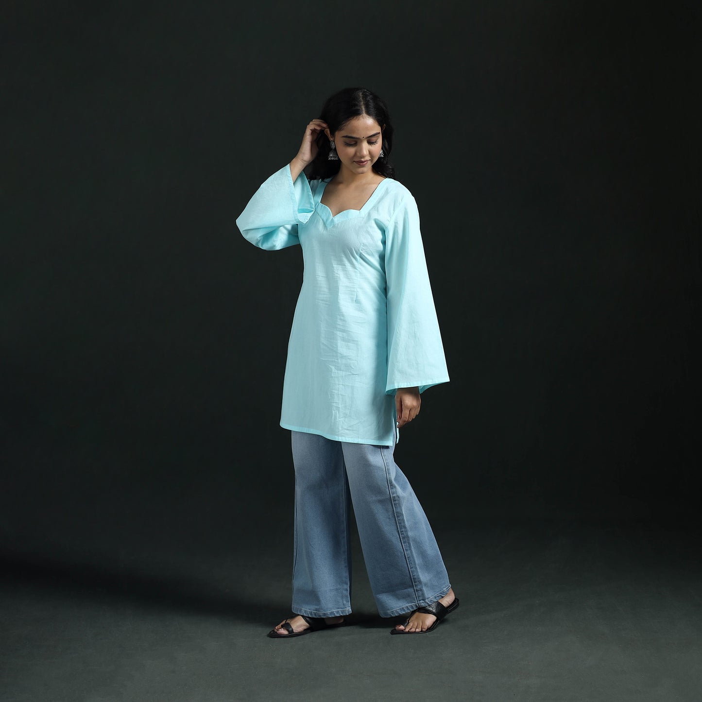 Plain Cotton Short Kurta for Women 22