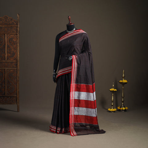 Mercerised Cotton Silk Plain Saree with Blouse Piece 45
