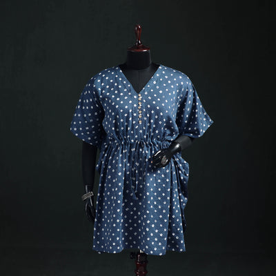 Bandhani Tie-Dye Cotton Kaftan (Medium) 27