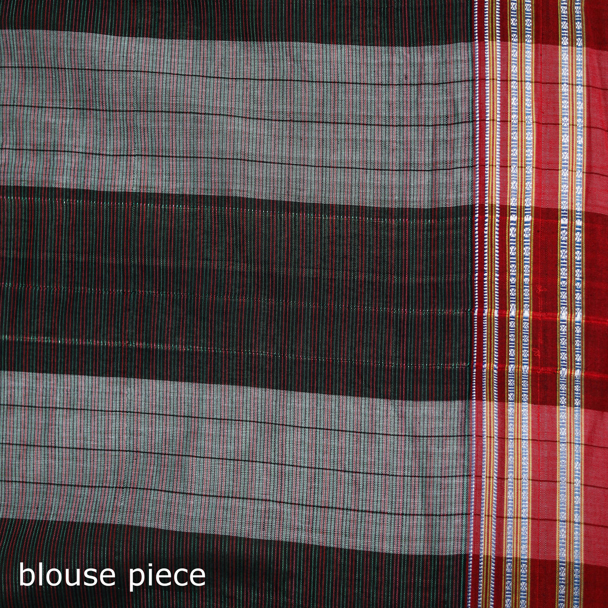 Mercerised Cotton Silk Plain Saree with Blouse Piece 45