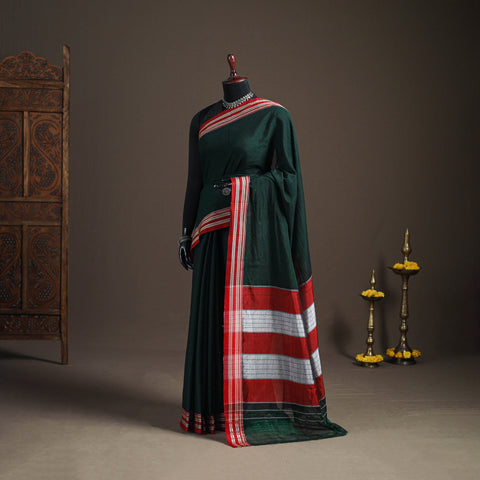Mercerised Cotton Silk Plain Saree with Blouse Piece 46