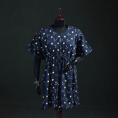 Bandhani Tie-Dye Cotton Kaftan (Medium) 28