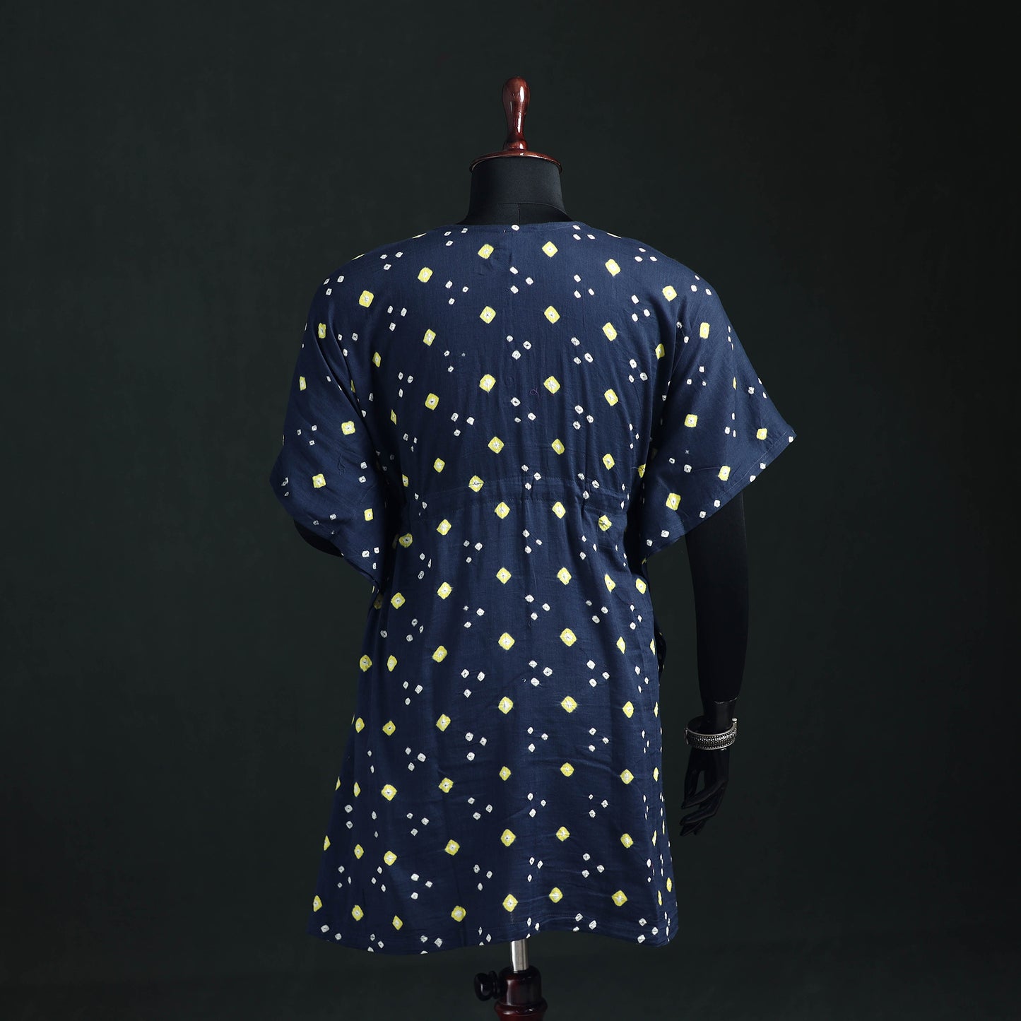 Bandhani Tie-Dye Cotton Kaftan (Medium) 28