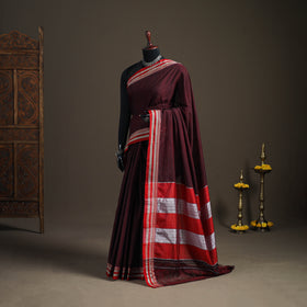 Mercerised Cotton Silk Plain Saree with Blouse Piece 47