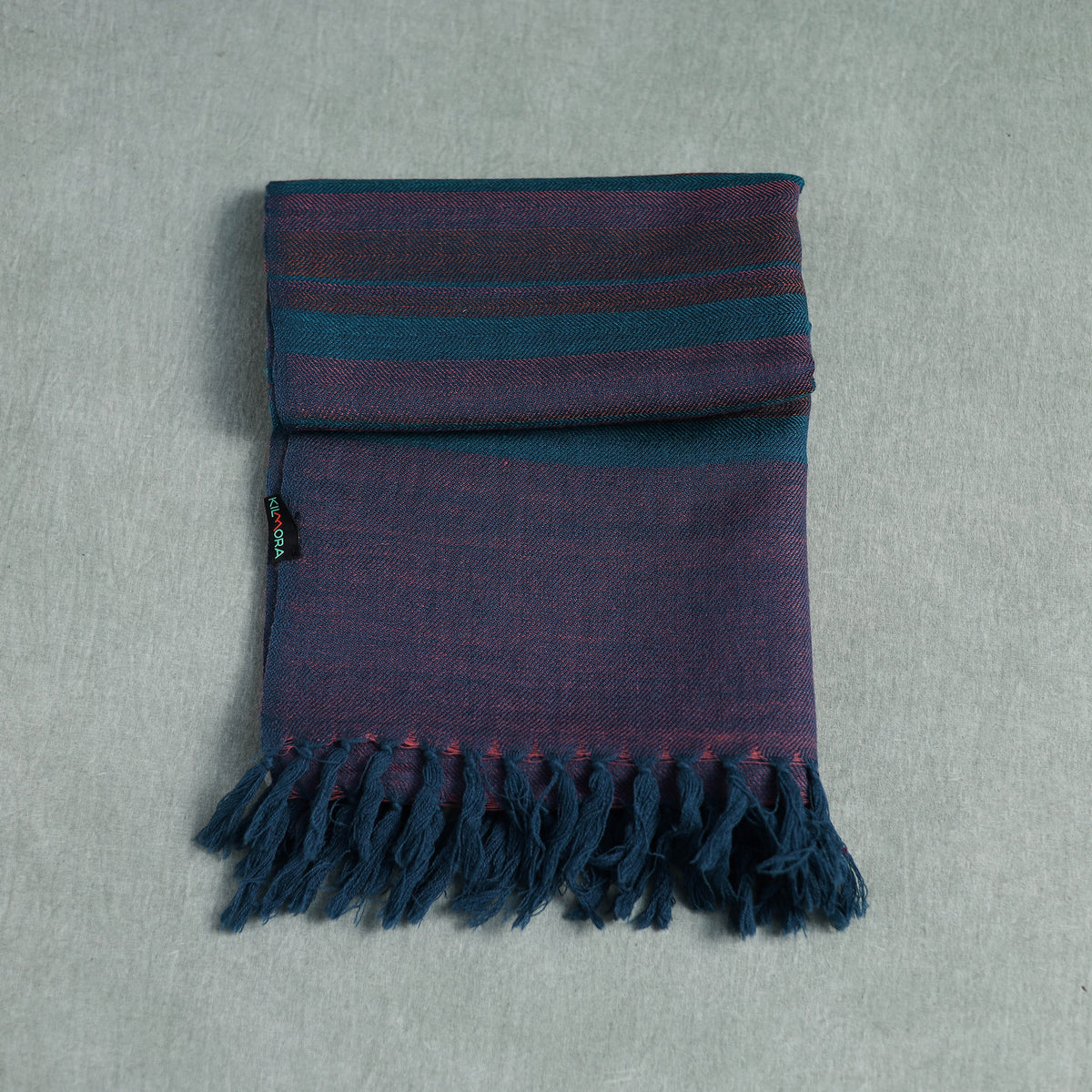Kumaun Handwoven Pure Merino Wool Stole 36