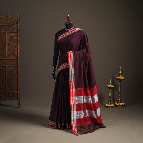 Mercerised Cotton Silk Plain Saree with Blouse Piece 48