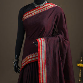 Mercerised Cotton Silk Plain Saree with Blouse Piece 48