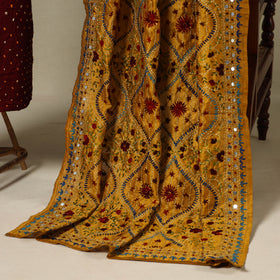 Maroon 2pc Unstitched Bandhani Dress Material with Jewellery Set