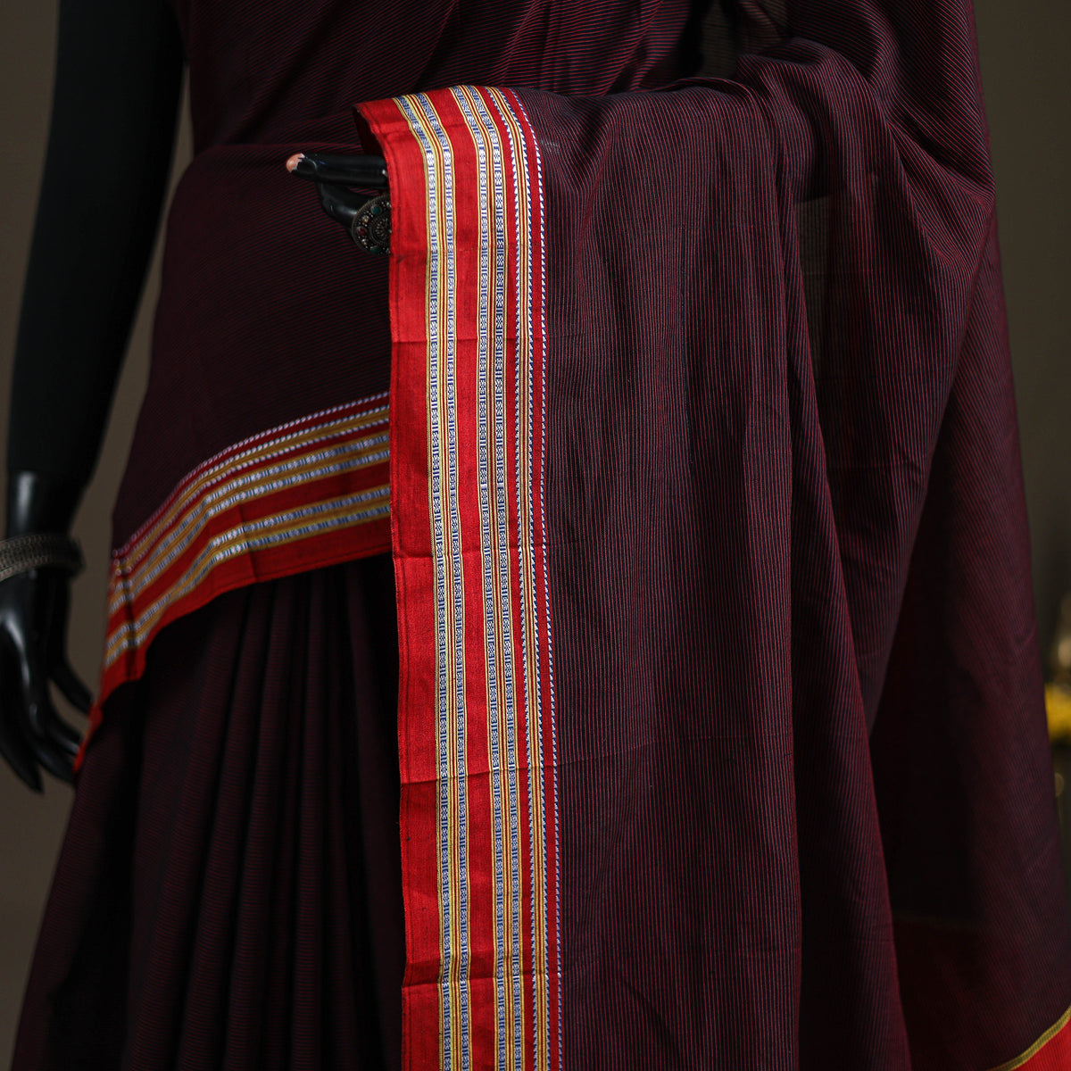 Mercerised Cotton Silk Plain Saree with Blouse Piece 48