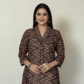  Ajrakh Block Printed Kurta