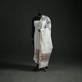 Handloom Chanderi Silk Handpainted Madhubani Dupatta with Zari Border 02