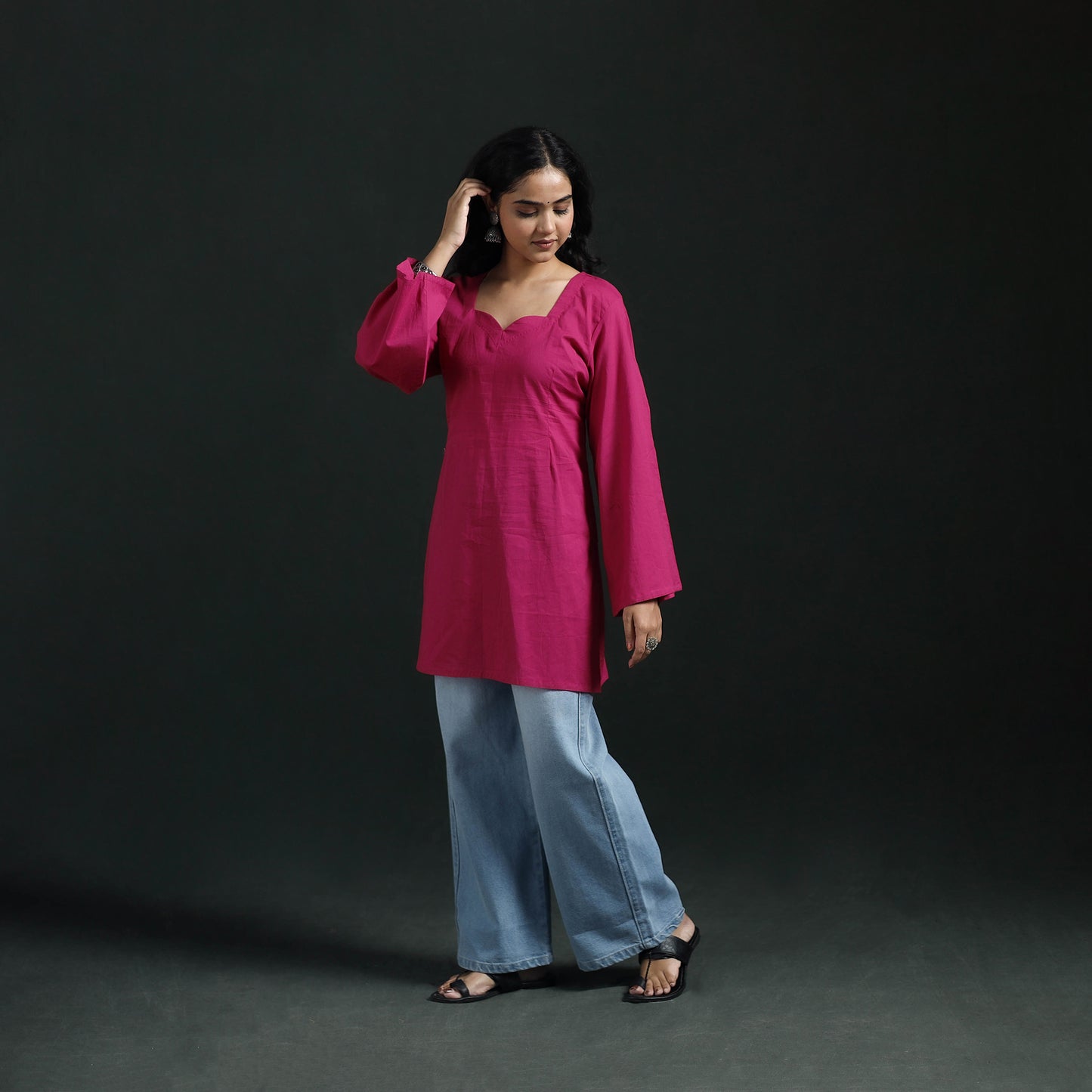 Plain Cotton Short Kurta for Women 25