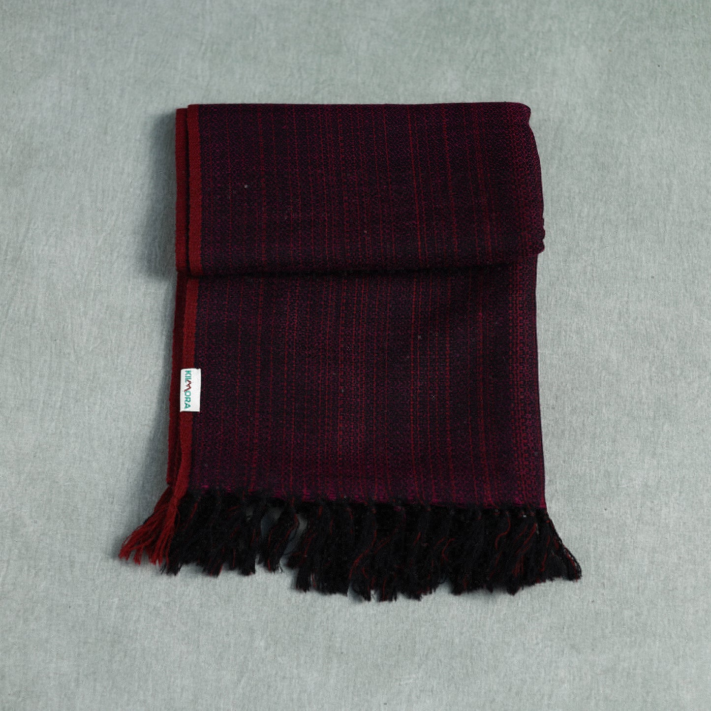 Kumaun Handwoven Pure Merino Wool Stole 25