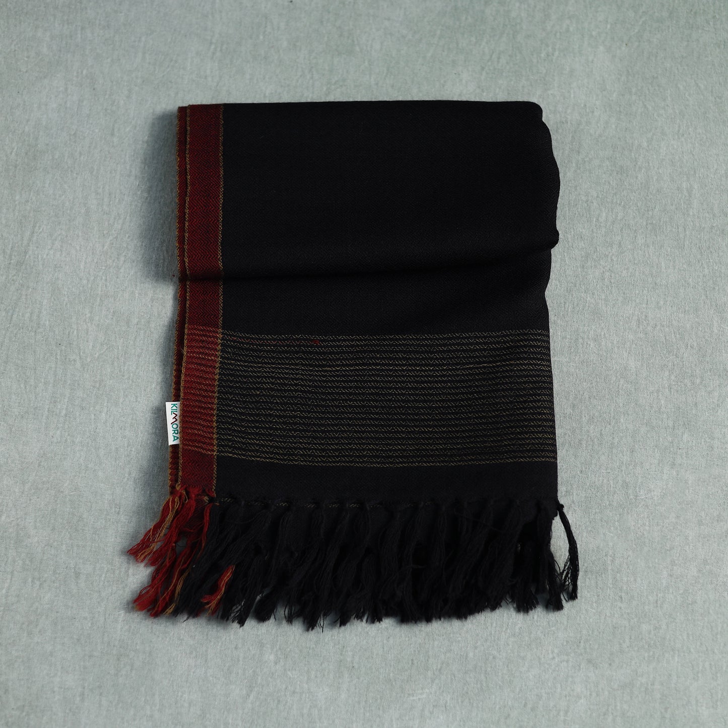Kumaun Handwoven Pure Merino Wool Stole 24