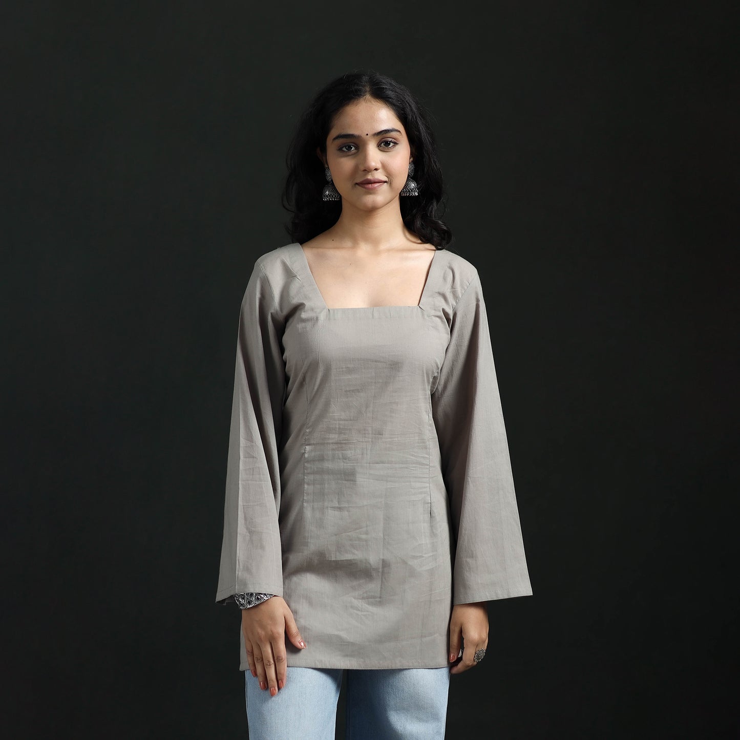 Plain Cotton Short Kurta for Women 19