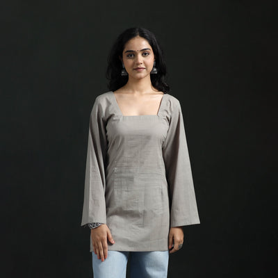Plain Cotton Short Kurta for Women 19