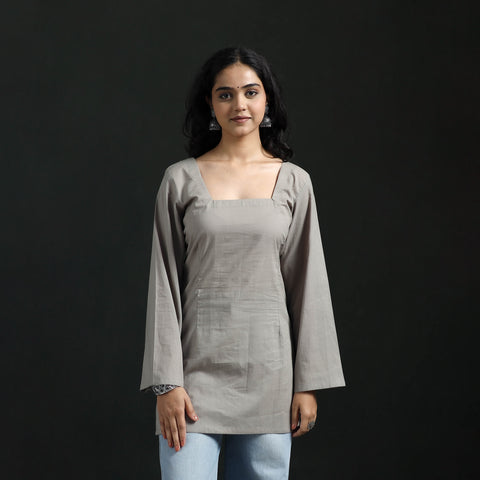 Plain Cotton Short Kurta for Women 19