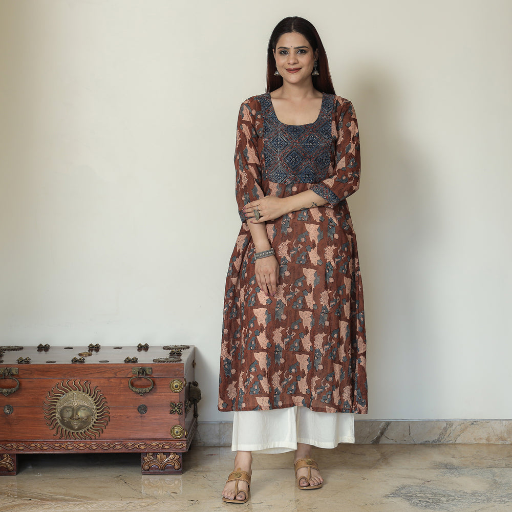  Ajrakh Block Printed  kurta