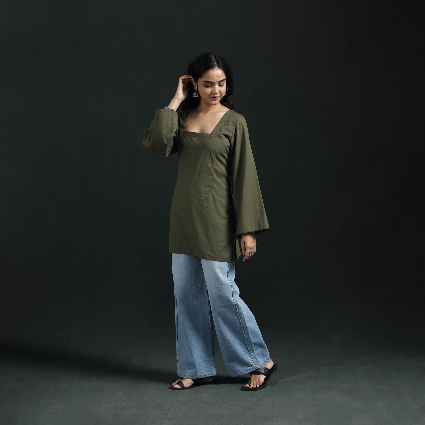 Plain Cotton Short Kurta for Women 20