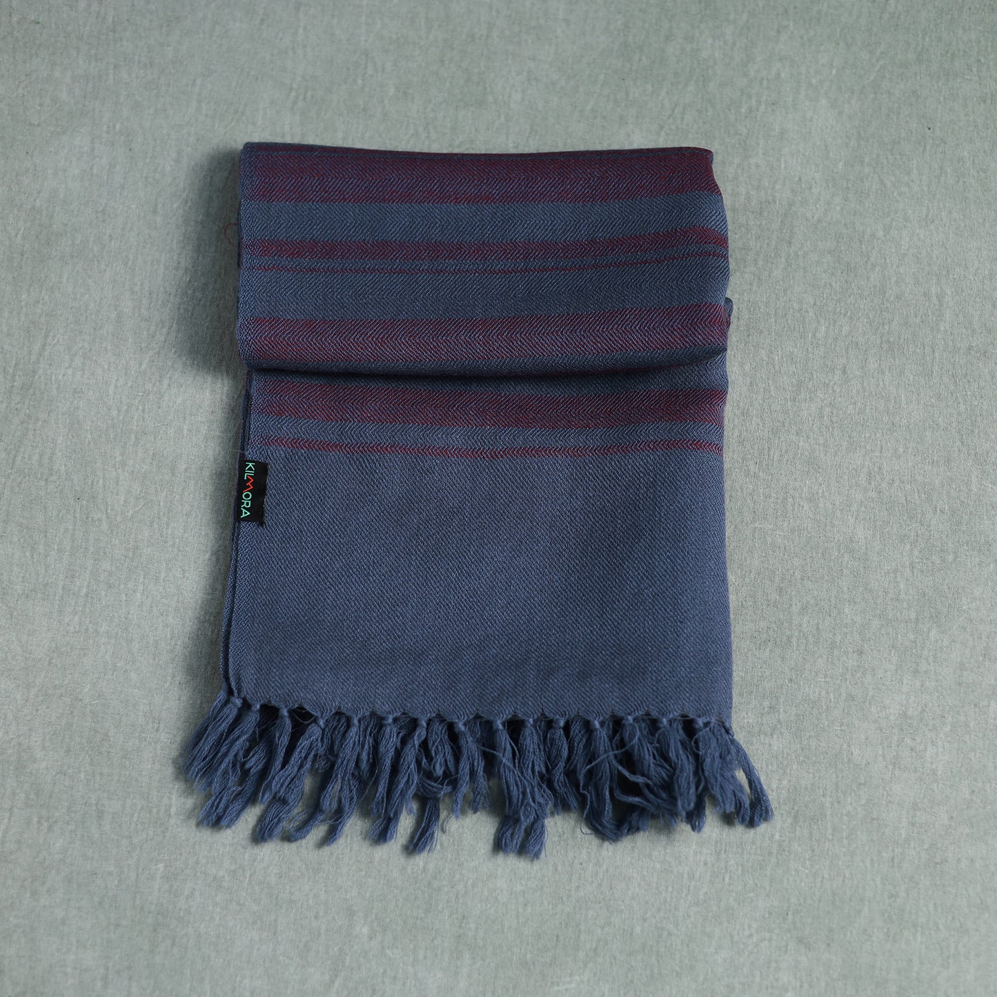 Kumaun Handwoven Pure Merino Wool Stole 17