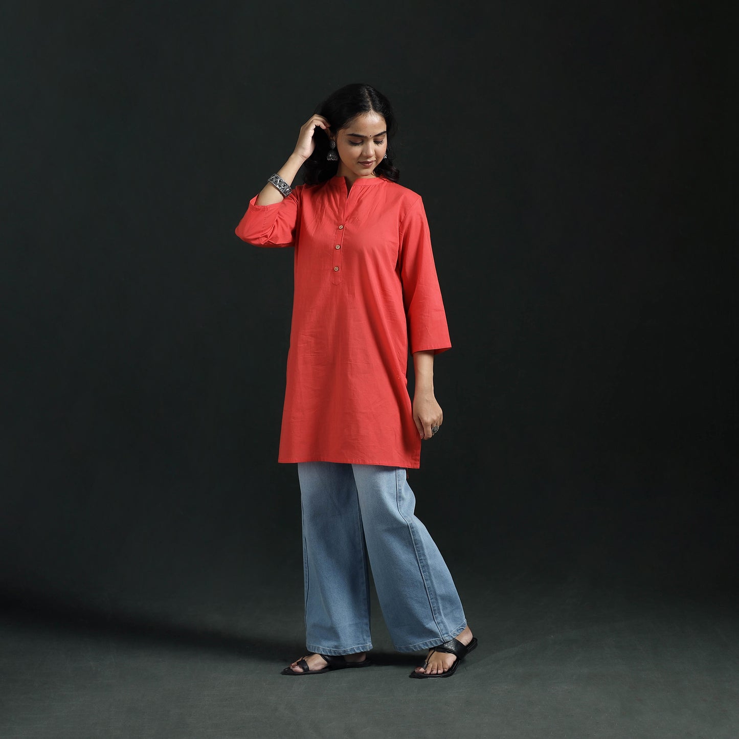 Plain Cotton Short Kurta for Women 26