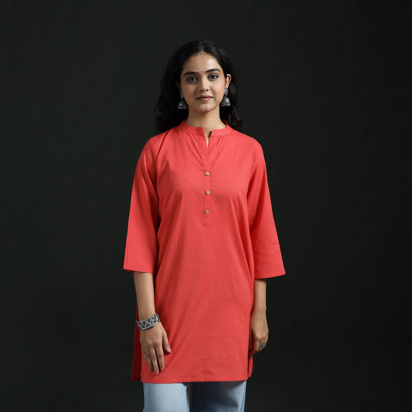 Plain Cotton Short Kurta for Women 26