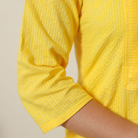 Buy Plain Running Stitch Cotton Pintuck Straight Kurta 09 Online at iTokri.com