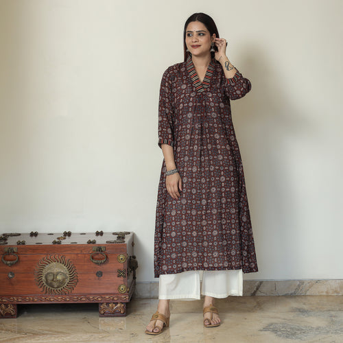 Ajrakh Block Printed Kurta