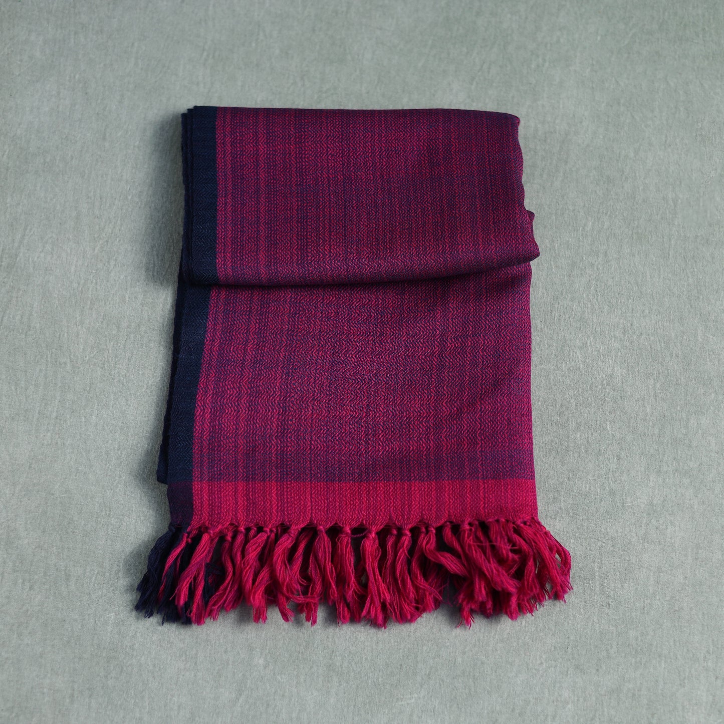 Kumaun Handwoven Pure Merino Wool Stole 08
