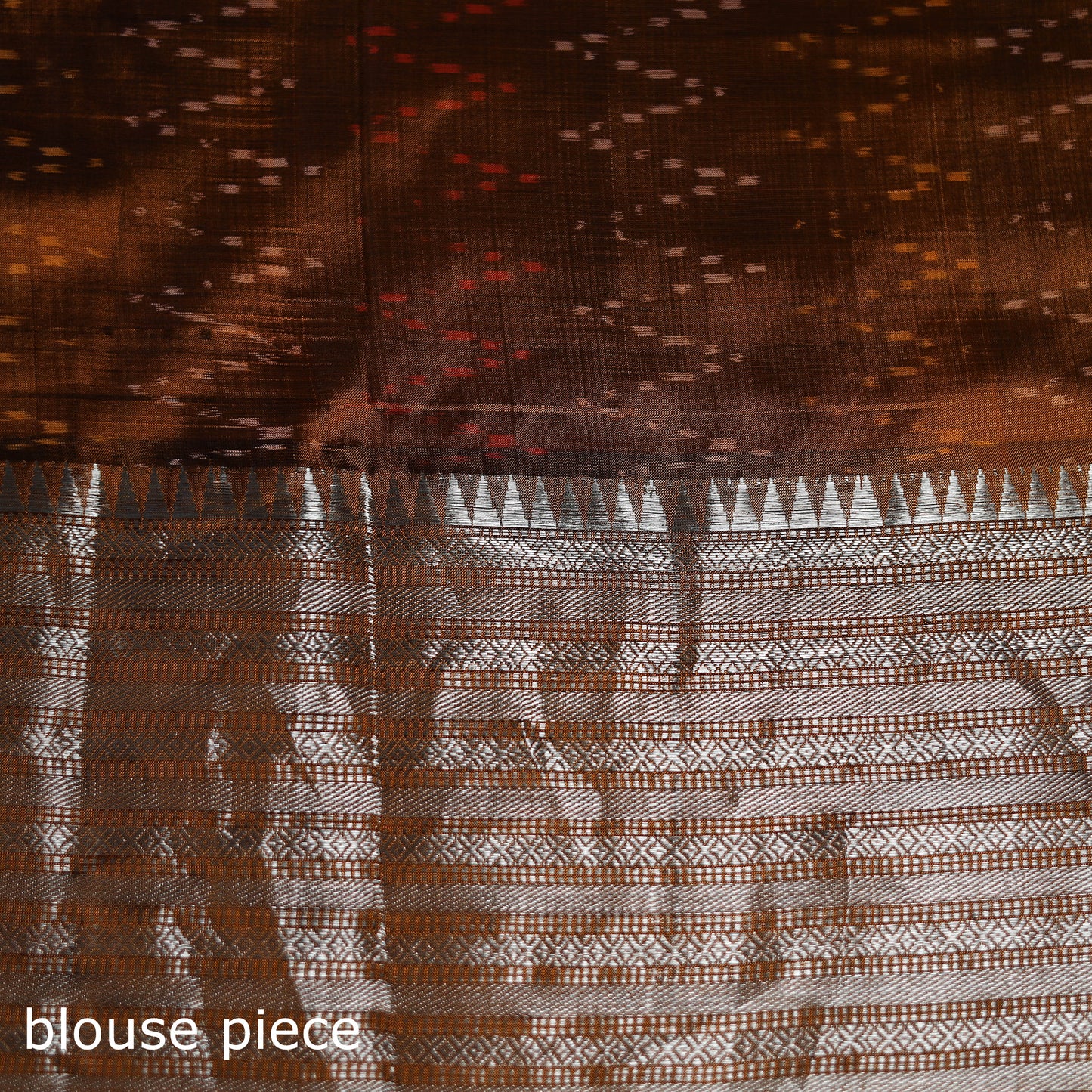 Purple - Traditional Pochampally Ikat Handwoven Pure Silk Pattu Saree with Rudraksha Border 02