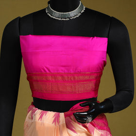 Pink - mercerized cotton thread buti ilkal saree