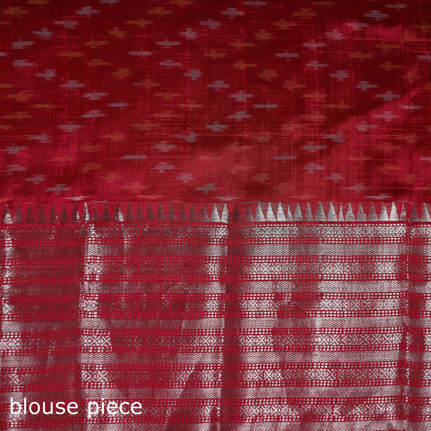 Green - Traditional Pochampally Ikat Handwoven Pure Silk Pattu Saree with Rudraksha Border 03