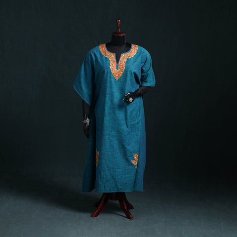 Kashmiri Aari Hand Embroidered Cotton Kaftan (Long) 48